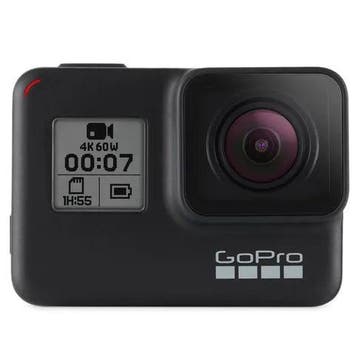 GoPro HERO7 Black Action Camera - Zwart (Incl. Frame), Verzenden, Zo goed als nieuw