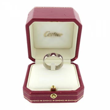 Witgouden ring; Cartier, Gebruikt, 20 of groter, Ophalen of Verzenden, Dame of Heer