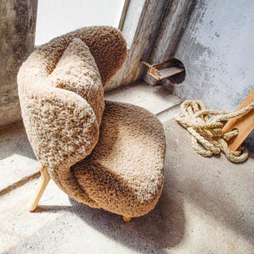 Little Kita Teddy Fauteuil | nu 30% korting (OP = OP), 75 tot 100 cm, Ophalen of Verzenden, Scandinavisch Design, 50 tot 75 cm