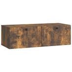 vidaXL Wandbeugel TV-kast Gerookt eiken 98 x 41 x 30 cm, Huis en Inrichting, Kasten | Televisiemeubels, Minder dan 50 cm, Verzenden