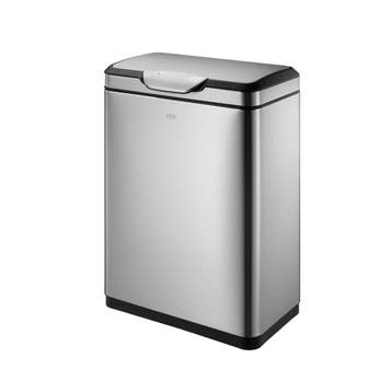 EKO afvalbak Touch Pro Bin 20+20 ltr - Mat RVS, Verzenden, Nieuw