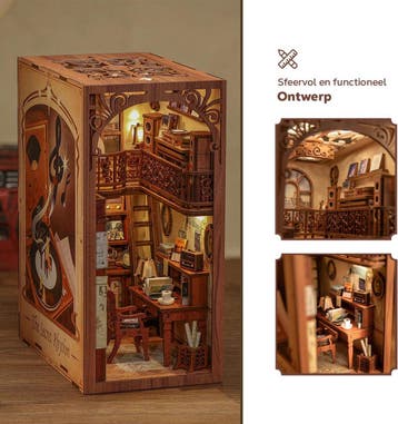 CuteBee Book Nook The Secret Rhythm Houten 3D Puzzel DIY..., Verzenden, Nieuw