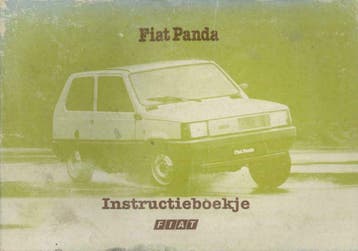 1982 Fiat Panda Instructieboekje Nederlands, Auto diversen, Handleidingen en Instructieboekjes, Verzenden