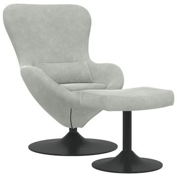 Draaifauteuil lichtgrijs | Tweedekansje | OP=OP, Minder dan 75 cm, Ophalen of Verzenden, Zo goed als nieuw, 50 tot 75 cm