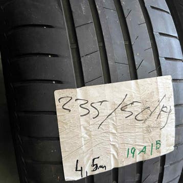 2 x Bridgestone 235-50-19 Zomerbanden 4,5mm, 19 inch, Gebruikt, Ophalen of Verzenden, 235 mm