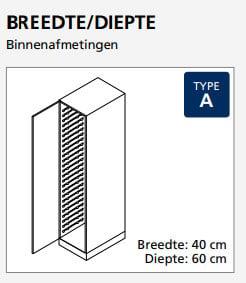 Scanmodul iso kast,  open front, gebruikt - 210cm hoog, Ophalen of Verzenden, Gebruikt