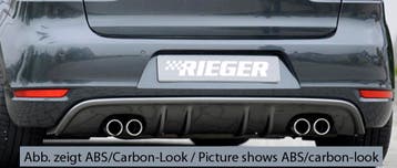 Rieger diffuser met 2 dubbele finnen | Golf 6 Cabrio | Golf, Verzenden, Nieuw, Volkswagen