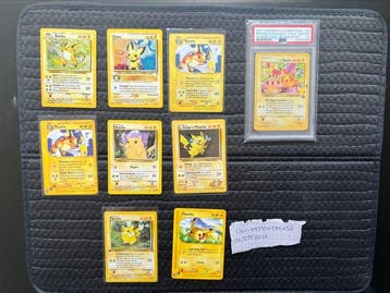 Pokémon - 9 Card - Pikachu, Pichu, Raichu 24 Foil, Promo, Nieuw