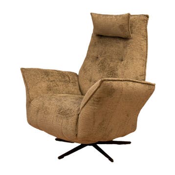 Relax fauteuil Justin van Chill- Line, hoge showroomkorting, Verzenden, Minder dan 75 cm, Nieuw, Stof