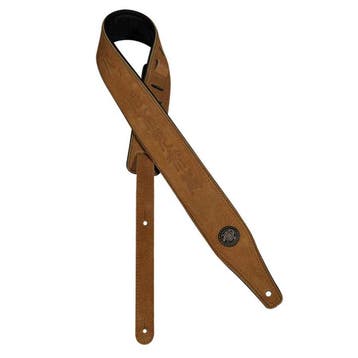 Gaucho GST-662-LBR gitaarriem, topkwaliteit suede,, Muziek en Instrumenten, Instrumenten | Toebehoren, Ophalen of Verzenden, Nieuw