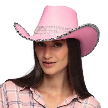 Hoed Cowboy Girls Party Roze, Ophalen of Verzenden, Nieuw