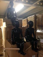 Glossy zwart kinderpop