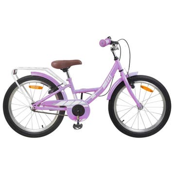 vidaXL Kinderfiets 18 Inch voor 5-7 jaar Paars, Fietsen en Brommers, Verzenden, Nieuw