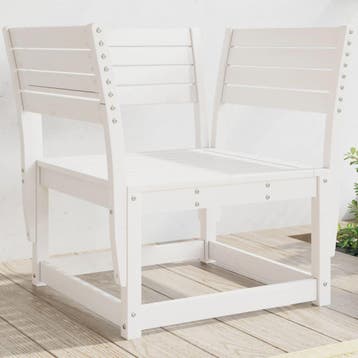 vidaXL Tuinstoel massief grenenhout wit, Tuin en Terras, Tuinsets en Loungesets, Verzenden, Nieuw