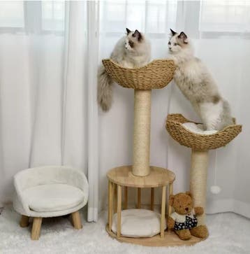 Krabpaal 99 cm –Activiteitentoren met Kattenhuis en Speelbal, Verzenden, Nieuw