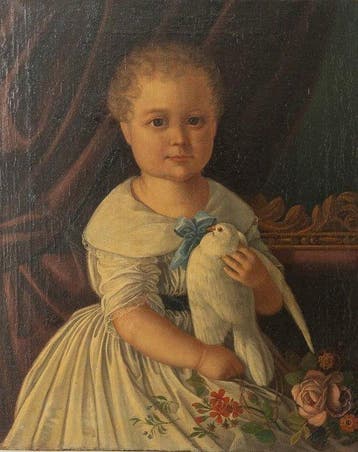 Europese school (XIX) - Portrait of a little Girl with