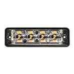 Ultra platte Slimline LED Flitser 4 LEDs Wit | 10-30v |, Verzenden, Nieuw
