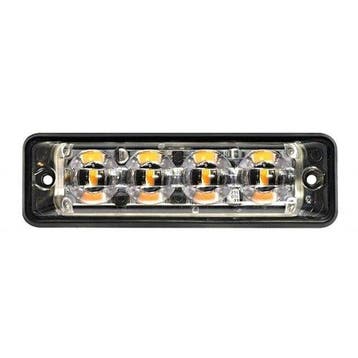 Ultra platte Slimline LED Flitser 4 LEDs Wit | 10-30v |, Verzenden, Nieuw