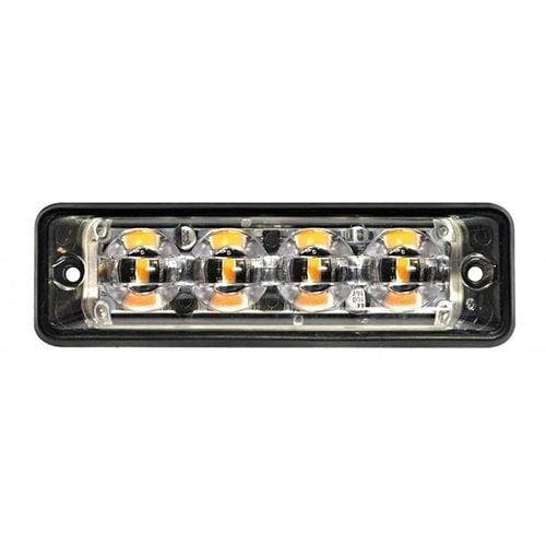Ultra platte Slimline LED Flitser 4 LEDs Wit | 10-30v |, Auto-onderdelen, Verlichting, Verzenden