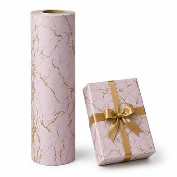 Inpakpapier Marmer Roze  Goud Cadeaupapier - Breedte 70 cm -, Ophalen of Verzenden, Nieuw, Overige typen
