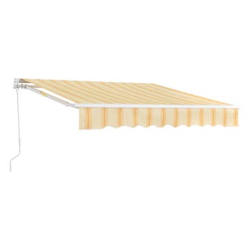 Zonnescherm Bitonto luifel handbediend met knikarm 350x250 c, Verzenden, Nieuw