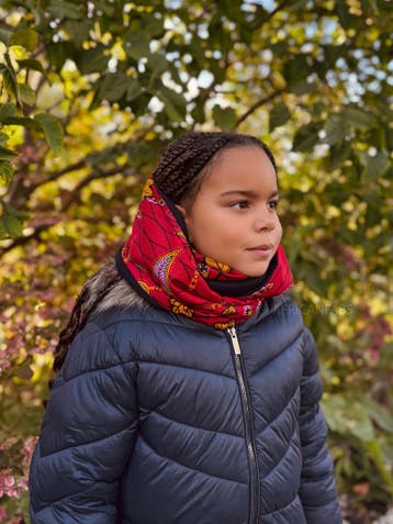 Warme Winter Colsjaal voor Kinderen met Afrikaanse print Uni, Ophalen of Verzenden, Nieuw