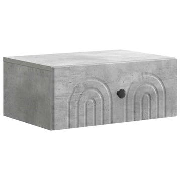 vidaXL Wandbeugel Bedkast Betongrijs 49 x 34,5 x 20 cm, Minder dan 45 cm, Verzenden, Nieuw, Minder dan 55 cm