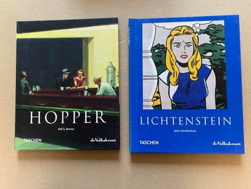 2x Moderne Amerikaanse Kunst Edward Hopper Roy Lichtenstein, Verzenden, Zo goed als nieuw, Schilder- en Tekenkunst