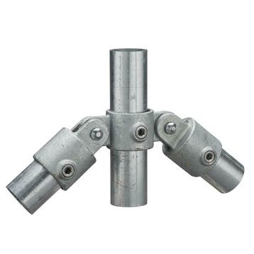 Buiskoppeling Scharnier 180° Ø 33,7 mm Zink, Verzenden, Nieuw