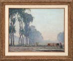 Johan Meijer (1885-1970), Nevelige ochtend, Antiek en Kunst, Kunst | Schilderijen | Klassiek