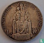 Vaticaan 10 lire 1929, Verzenden, Losse munt, Goud