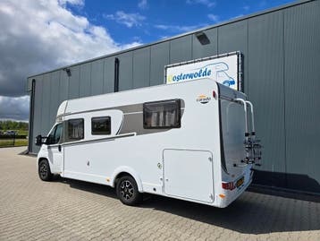 carado T449 Queensbed Hefbed 9G Automaat 2x Airco 28.900km, Automaat, Ringverwarming, Fiat, 7 tot 8 meter