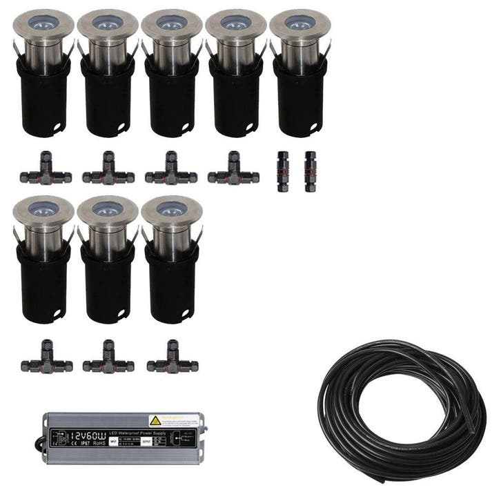 8x LED inbouw spot - 12V - 3 watt - 51mm - complete set, Tuin en Terras, Buitenverlichting, Ophalen of Verzenden