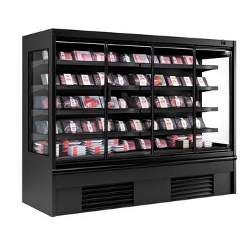 GGM Gastro | Wandkoelmeubel - 2580mm - 910L - met 4 glazen |, Verzenden, Nieuw