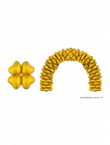 Gouden folie ballonnen hartvormig - 10 stuks, Hobby en Vrije tijd, Ophalen of Verzenden, Nieuw