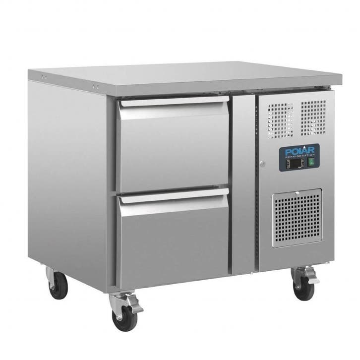 Polar Gekoelde  werkbank | 2 lades | 124L, Zakelijke goederen, Horeca | Keukenapparatuur, Verzenden