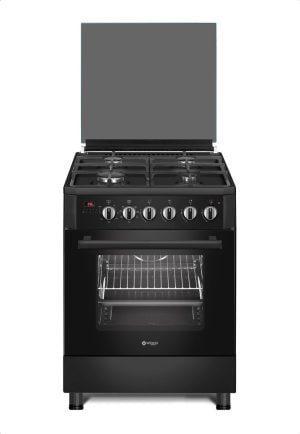 €449 WIGGO WO-E609R(BB) SERIE 9 - GASFORNUIS -ZWART, Witgoed en Apparatuur, Fornuizen, Ophalen of Verzenden