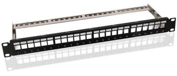 Keystone patchpanel, 19 inch, 24-poorts (1 U)-zonder, Computers en Software, Ophalen of Verzenden, Nieuw