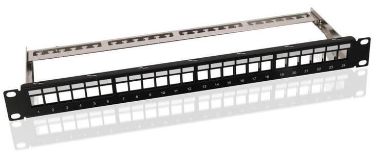 Keystone patchpanel, 19 inch, 24-poorts (1 U)-zonder, Computers en Software, Servers, Nieuw, Ophalen of Verzenden