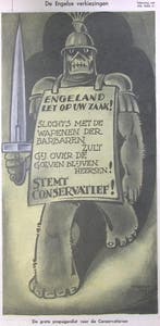 Spotprent over de Engelse verkiezingen (lijst optie), Verzenden