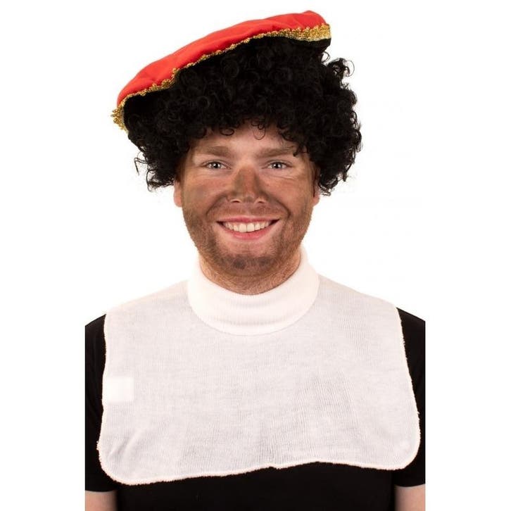 Pieten col wit voor volwassenen - Pieten accessoires, Diversen, Sinterklaas, Ophalen of Verzenden