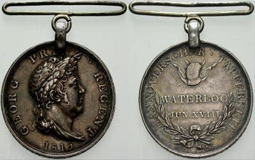 Zilver medaille (waterloo-medaille) 1815 Braunschweig-cal..., Verzenden