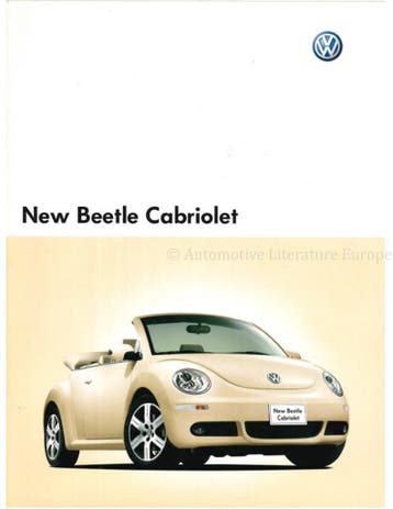 2008 VOLKSWAGEN NEW BEETLE CABRIOLET BROCHURE JAPANS, Nieuw, Volkswagen, Author