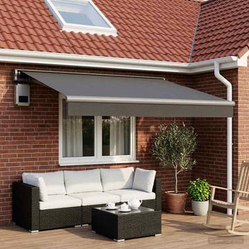 vidaXL Vervangingsdoek voor zonnescherm Antracietkleurig 500, Verzenden, Nieuw