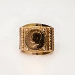 Ring - 14 karaat Geel goud - Munt, Nieuw