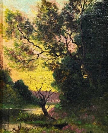 Marcel Prudhon (1877-?) - Paysage Symboliste