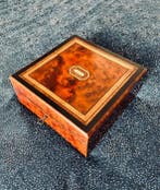 Sieradendoos - Walnoot, Amboyna - Luxe uit een antiek, Antiek en Kunst