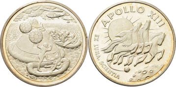 Zilver medaille ohne Jahr Luft- en Raumfahrt, Postzegels en Munten, Penningen en Medailles, Verzenden