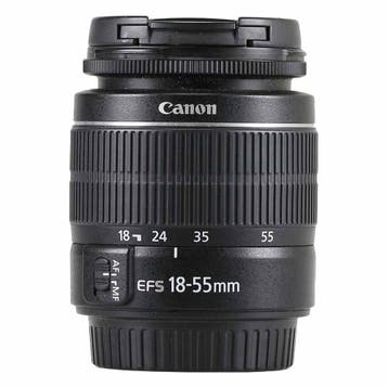 Canon EF-S 18-55mm f/3.5-5.6 III met garantie, Gebruikt, Canon, Ophalen of Verzenden, Standaardlens