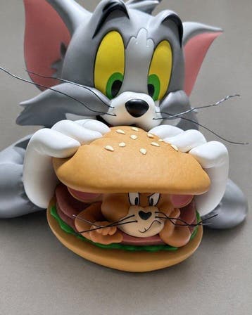 SOAP STUDIO - Speelgoed Tom and Jerry Hamburger Bust -